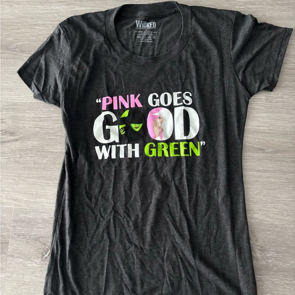 NWOT Wicked Graphic Tee - Pink and Green Design